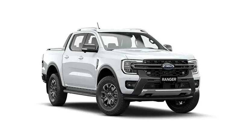 ngoai that ford ranger 2022 manh me voi luoi tan nhiet lon den pha led chu c