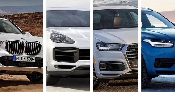 so sánh porsche cayenne 2024 với các đối thủ bmw x5 mercedes gle audi q7