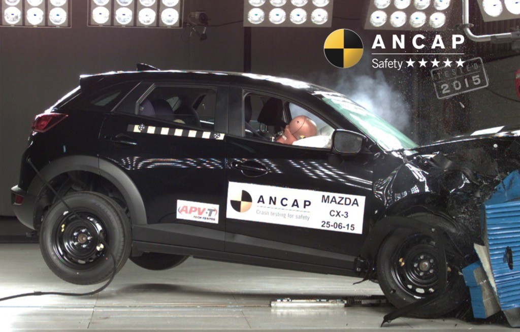 Mazda CX-3 tại cuộc thử nghiệm va chạm của ANCAP