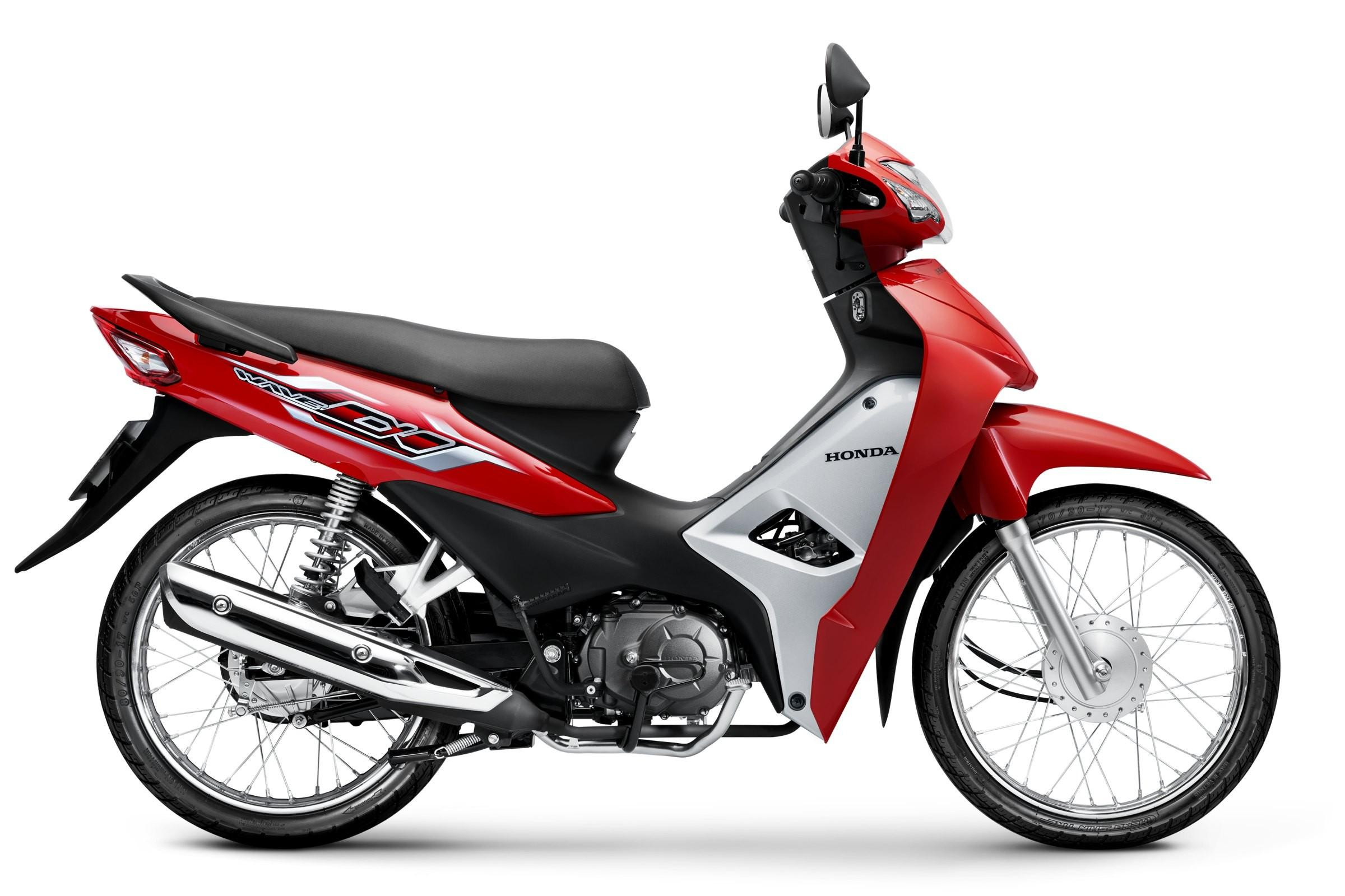 Honda Wave Alpha màu Đỏ Bạc