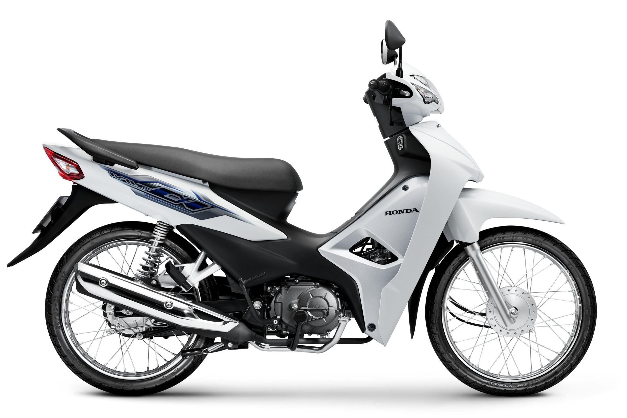 Honda Wave Alpha màu Trắng Bạc