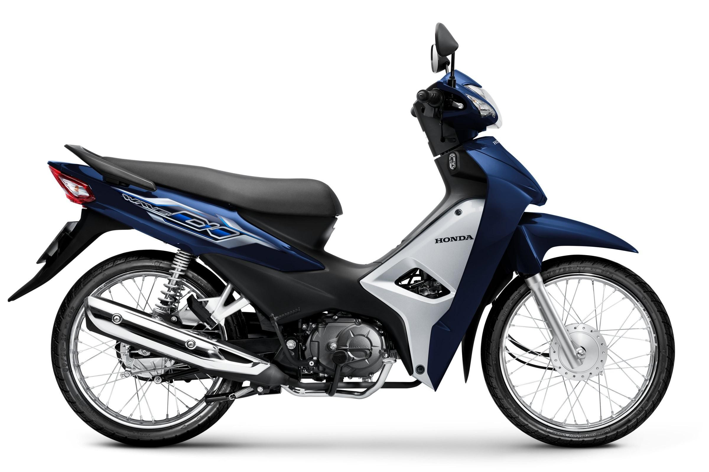 Honda Wave Alpha màu Xanh Bạc